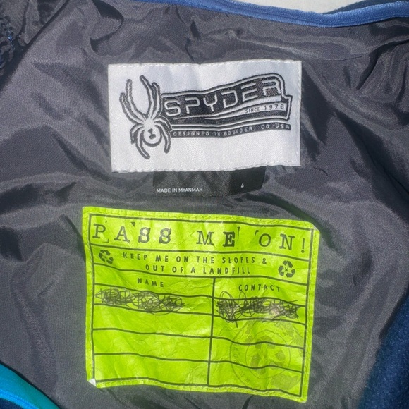 SPYDER expedition snow pants ski bib overalls  toddler boys size 4 - Picture 14 of 15